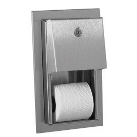 Distributeur papier toilette à rouleaux métal blanc AXOS