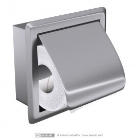 Roll toilet tissue dispenser made of stainless steel bright finish
