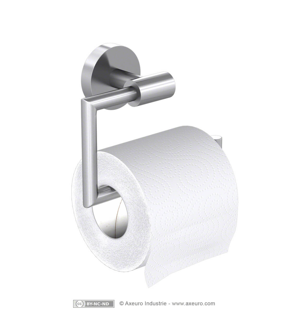 Distributeur de papier toilette en inox 304 (18/10) Brossé Satiné